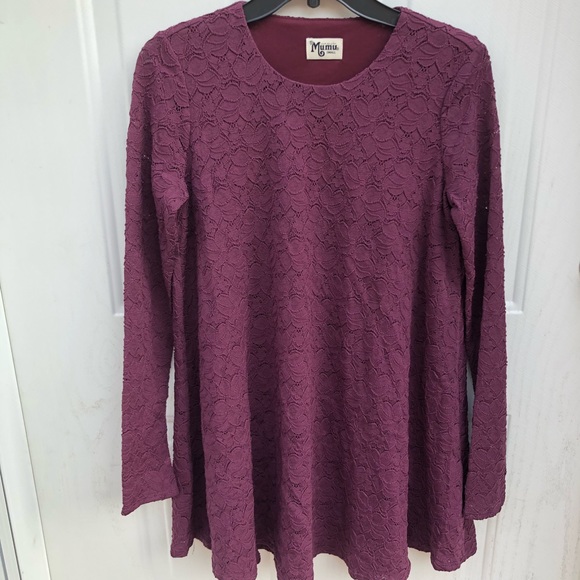 Show Me Your MuMu Tyler Tunic Dark Plum Size Small - Picture 2 of 8